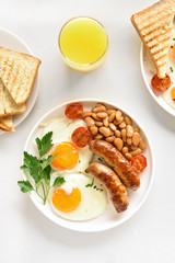 Breakfast on plate