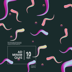 Geometric vector background with bright colors and dynamic composition