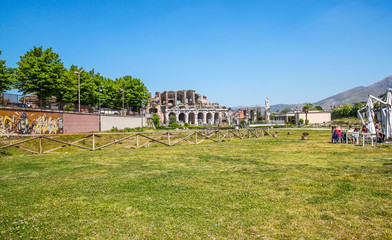 Fototapeta na wymiar Santa Maria Capua Vetere Amphitheater in Capua city, Italy