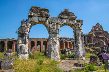 Fototapeta na wymiar Santa Maria Capua Vetere Amphitheater in Capua city, Italy