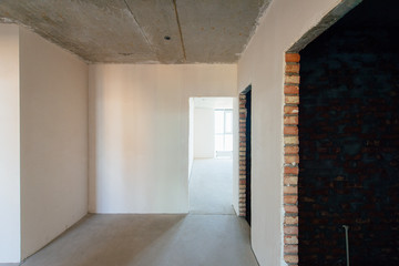 Interior finishing work in the room