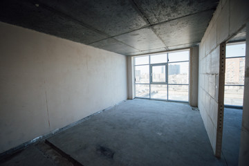 Interior finishing work in the room