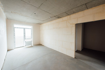 Fototapeta premium Interior finishing work in the room