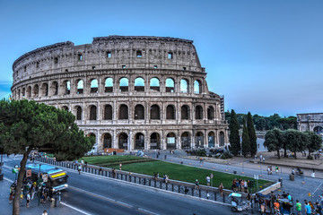 Fototapeta na wymiar A view of Colloseum Rome Italy