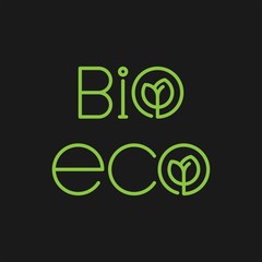 Eco flat vector icon. Bio flat vector icon