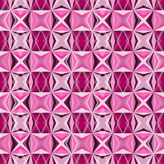 Seamless geometric pattern with pink rhombuse