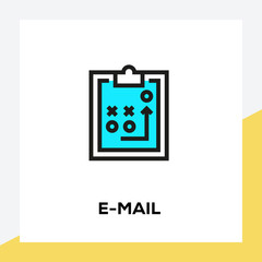 E MAIL LINE ICON SET