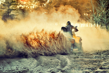 Cross-country quad bike race, extreme sports © 6okean