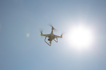 Flying the copter in the sun