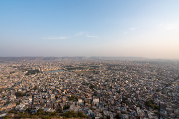 タイガーフォートから見るジャイプールの風景