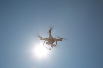 Flying the copter in the sun