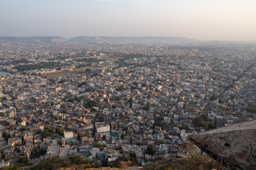 Fototapeta premium タイガーフォートから見るジャイプールの風景