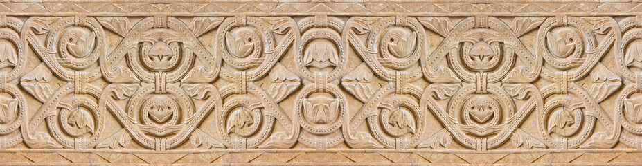 Typical portuguese decorations of the Lisbon Dome - It's a seamless texture that can be repeated modularly to create a uniform and continuously background.