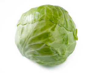 Fototapeta premium cabbage on pure white background