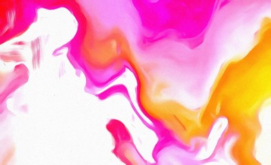 Watercolor abstract background pattern with chaotic multi color waves. Psychedelic cartoon bright effect. Little wet and liquid elements.