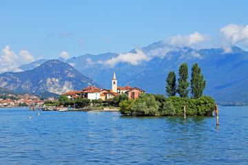 View of lake Maggiore in Italy