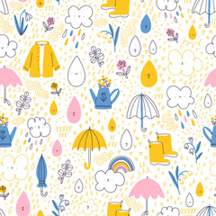 Rainy spring pattern - 261481542
