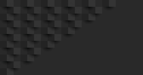 Black abstract background vector with blank space for text.
