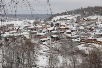 winter city landscape