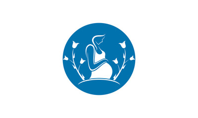 Pregnant women silhouette icon