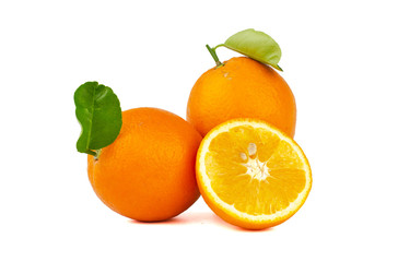 Obraz na płótnie Canvas Navel Orange isolated on white background.