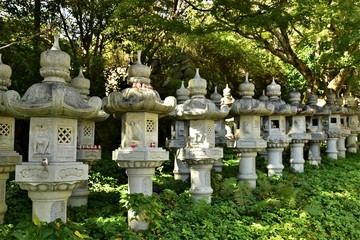 箕面 勝尾寺 石灯篭