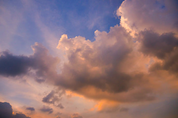 Sunset Sky Background in summer