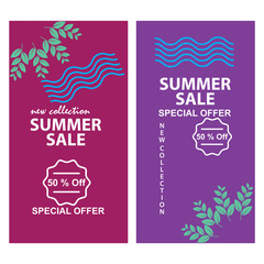 summer sale vector background