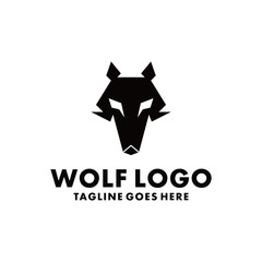 Wolf Logo Design Inspiration. Flat And Modern Icon. Mascot Animal Character Symbol. Fox Graphic Vector. Simple And Unique Logotype. Animal Emblem For Company And Business.
