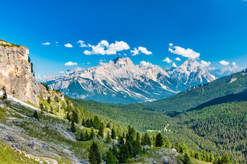 Fototapeta premium Breathtaking view of the Cortina Dolomites. Unique show. Italy