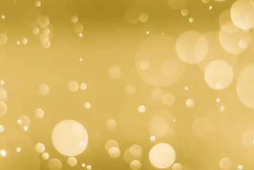 abstract golden background with light bokeh effect