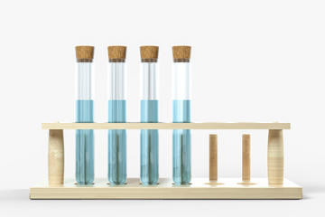 3d rendering, biotechnological laboratory equipment background