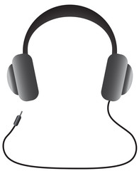 Cuffie con cavo che formano una sagoma umana