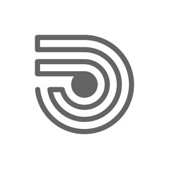 Wireless tag and RFID line icon.