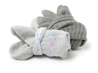 Socks on white background 