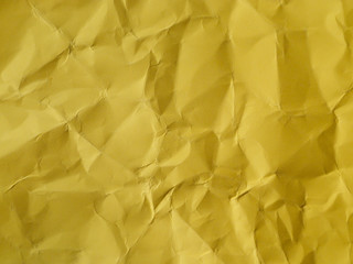 yellow crumpled paper.