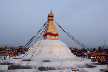 The Bodnath Stupa in Nepal