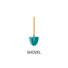 Garden shovel. Shovel icon. Gardening plant, garden tool vector design.
