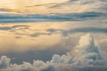 beautiful volumetric clouds