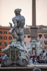 A view of beautiful piazza Navona, Rome, Italy