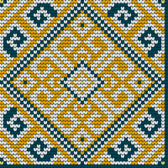 Folk traditional knitting pattern