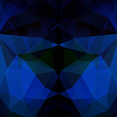Abstract geometric style blue background. Dark blue business background Vector illustration