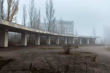 Fototapeta na wymiar Abandoned city of Pripyat 2019