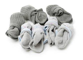 Socks on white background 