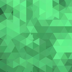 Fototapeta na wymiar Green triangle vector background. Can be used in cover design, book design, website background. Vector illustration
