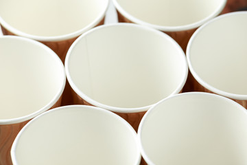 disposable paper takeaway coffee tea cups