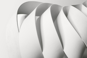 Creative image with curved elements, abstract.