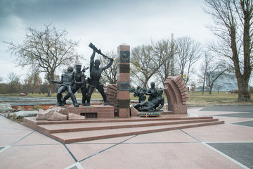 Monument to the Soviet Border Guards in Brest fortress formerly known as Brest-Litovsk Fortress, is a 19th-century Russian fortress in Brestin Brest, Belarus