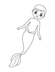 mermaid male avatar character