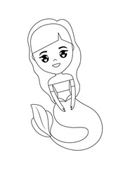 cute mermaid avatar character